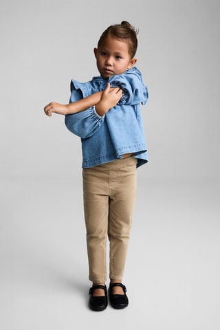 Pantalon velours milleraies - Écru
