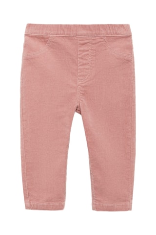 Pantalon velours milleraies - Rose