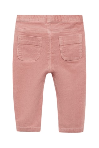 Pantalon velours milleraies - Rose