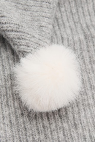 Bonnet pompon - Gris