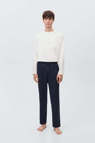 Ensemble pyjama coton - Bleu marine