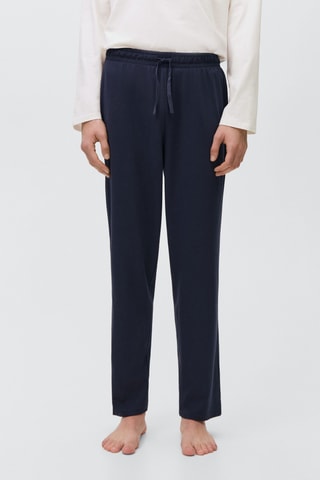 Ensemble pyjama coton - Bleu marine