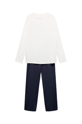 Ensemble pyjama coton - Bleu marine