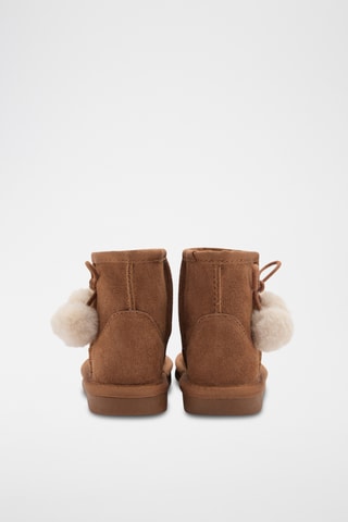 Bottes cuir tige basse - Marron