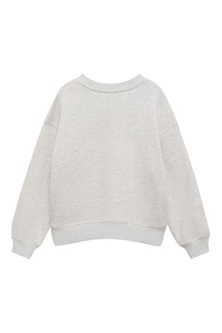 Sweat-shirt imprimé Snoopy - Gris clair chiné