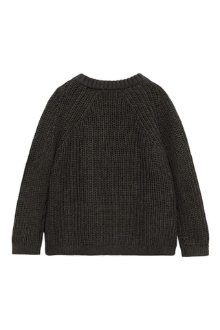 Pull-over maille détail boutons - Kaki