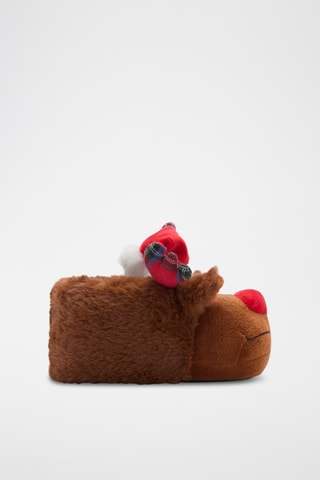 Pantoufles renne - Marron