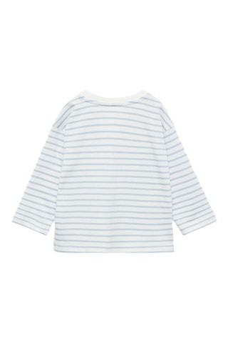 T-shirt manches longues imprimé - Ciel