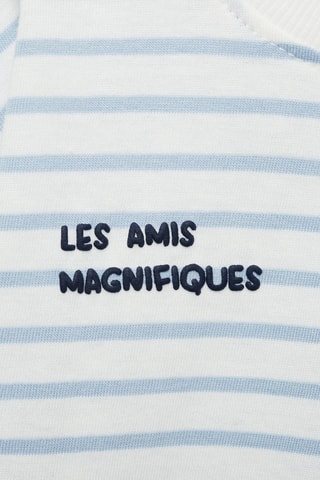 T-shirt manches longues imprimé - Ciel