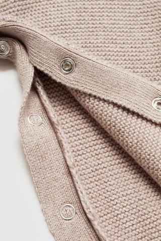Salopette maille coton - Beige