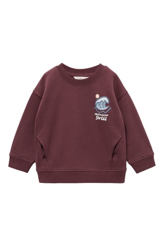 Sweat à poches - Bordeaux