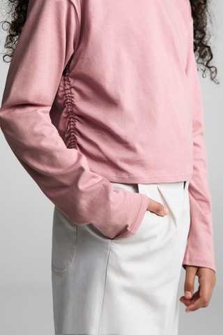 T-shirt détail froncé - Rose