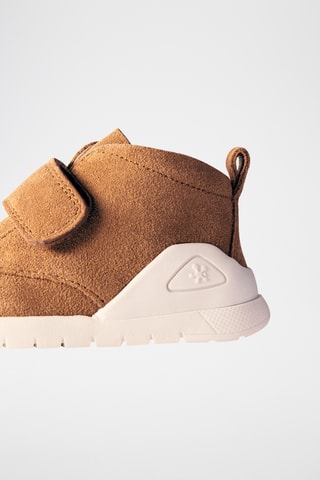 Tennis cuir biomecanics - Marron et blanc