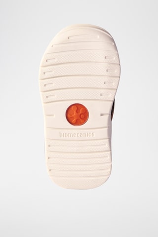 Tennis cuir biomecanics - Marron et blanc
