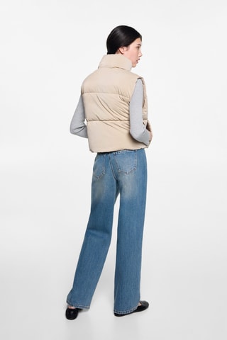 Gilet matelassé poches - Beige