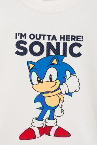 T-shirt Sonic relief - Blanc cassé