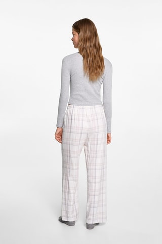 Pyjama coton carreaux - Beige