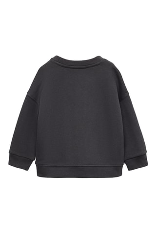 Sweat-shirt coton imprimé - Anthracite