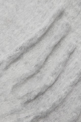 Écharpe à franges - Gris chiné