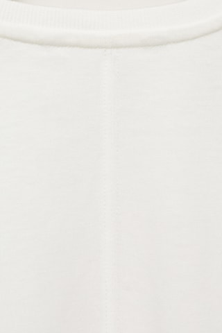 T-shirt coton imprimé - Blanc cassé