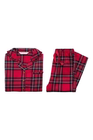 Pyjama coton carreaux - Rouge
