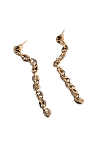 Boucles d'oreilles pendantes chaînes - Doré