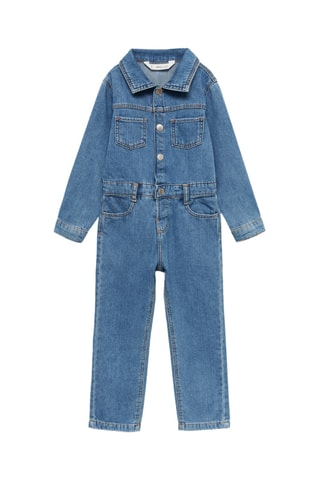 Combinaison chemise en jean - Bleu