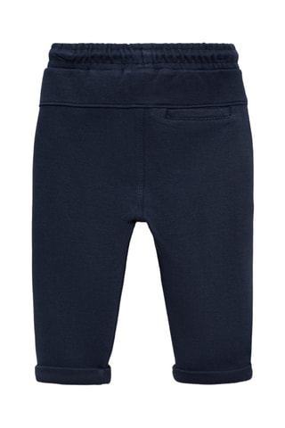 Pantalon jogger coton - Bleu marine