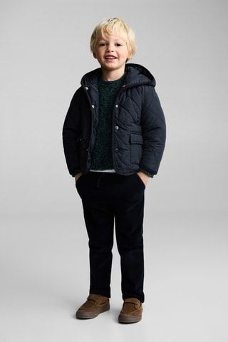 Anorak matelassé losanges - Bleu marine