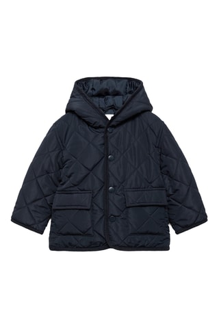 Anorak matelassé losanges - Bleu marine