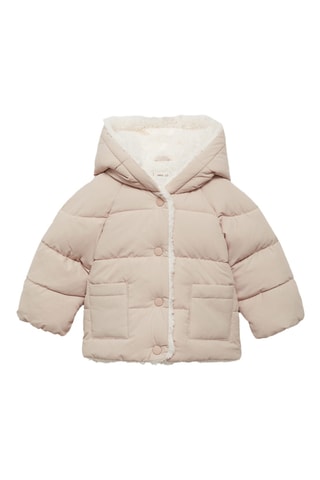 Anorak matelassé capuche oreilles - Beige