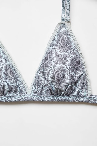 Soutien-gorge triangle imprimé  - Vert