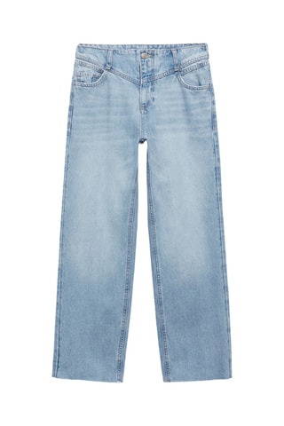 Jean style jupe-culotte couture - Bleu
