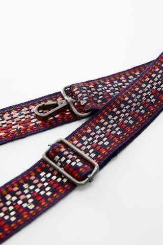 Bandoulière pour sac imprimée - Bleu marine