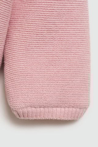 Cardigan maille intérieur polaire moutonnée - Rose