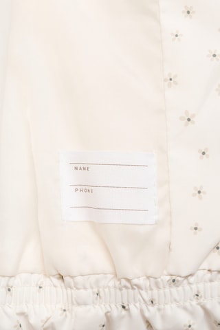 Anorak matelassé à fleurs - Blanc cassé