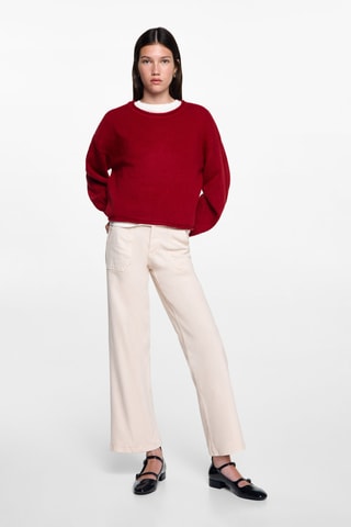 Pull-over maille - Rouge
