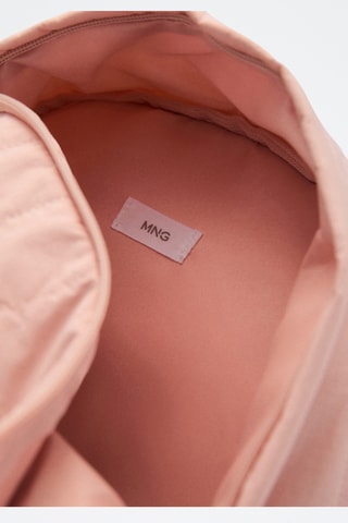 Sac à dos détail brodé - Rose pâle