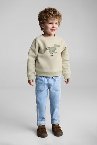 Sweat-shirt imprimé animé - Vert pastel