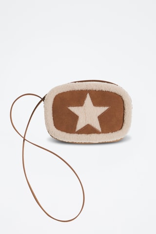 Sac étoile moutonné - Marron et blanc