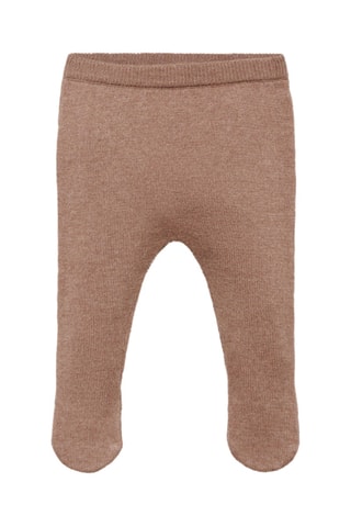 Pantalon à pieds coton - Marron