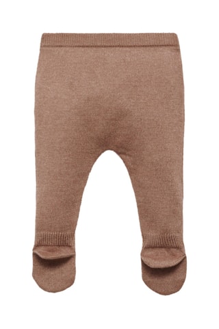 Pantalon à pieds coton - Marron