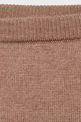 Pantalon à pieds coton - Marron