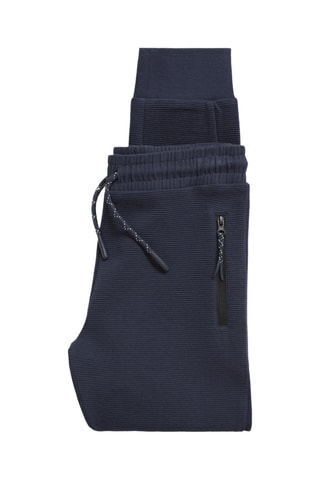 Pantalon jogging poches zippées - Bleu marine