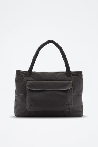 Sac shopper rembourré - Anthracite