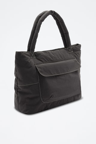 Sac shopper rembourré - Anthracite