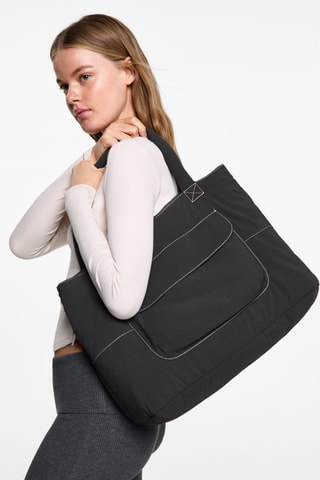Sac shopper rembourré - Anthracite
