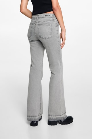 Jean flare boutons - Gris