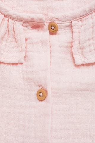 Blouse coton tissu plissé - Rose