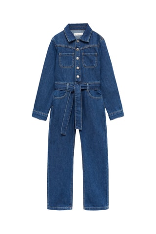 Combi-pantalon en jean - Bleu marine